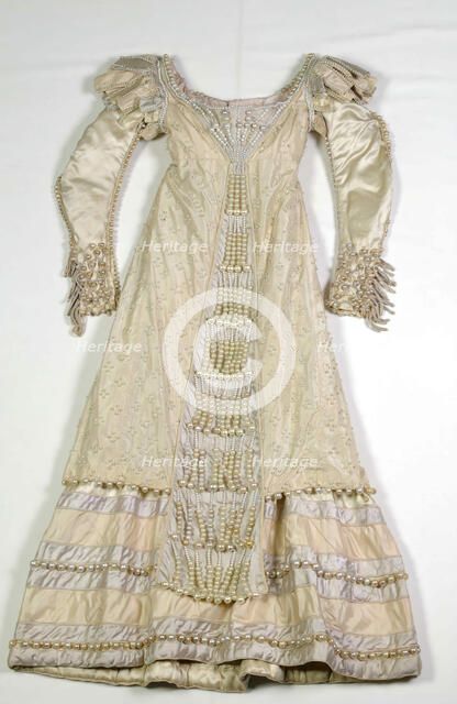 Evening dress, probably French, ca. 1815. Creator: Unknown.