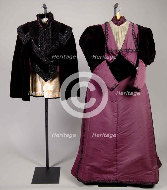 Evening ensemble, French, 1893. Creator: House of Worth.