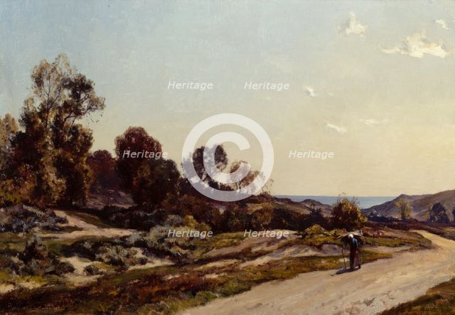 Evening: Equihen, Pas de Calais, 1920. Creator: Herbert Edwin Pelham Hughes-Stanton.