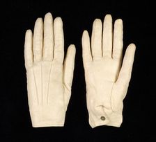 Evening gloves, French, 1848. Creator: Unknown