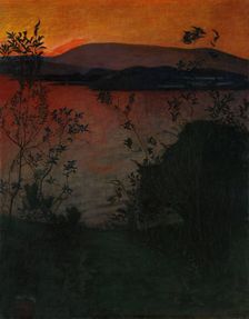 Evening Glow, 1893. Creator: Harald Sohlberg