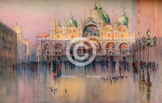 Evening Glow, St. Mark's, Venice. (1914). Artist: Helen Donald-Smith