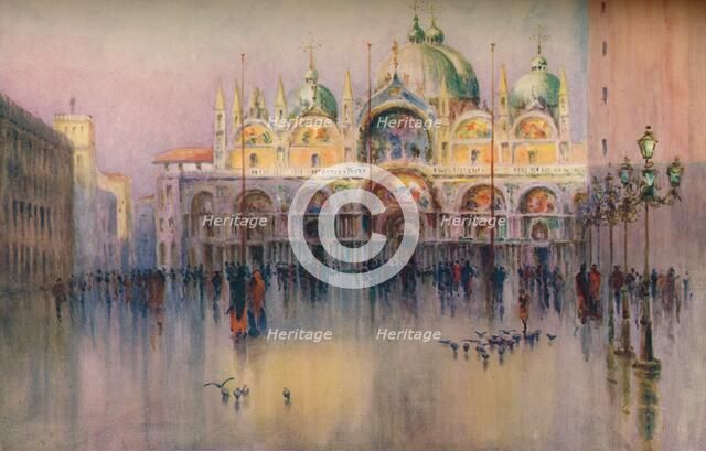 Evening Glow, St. Mark's, Venice. (1914). Artist: Helen Donald-Smith