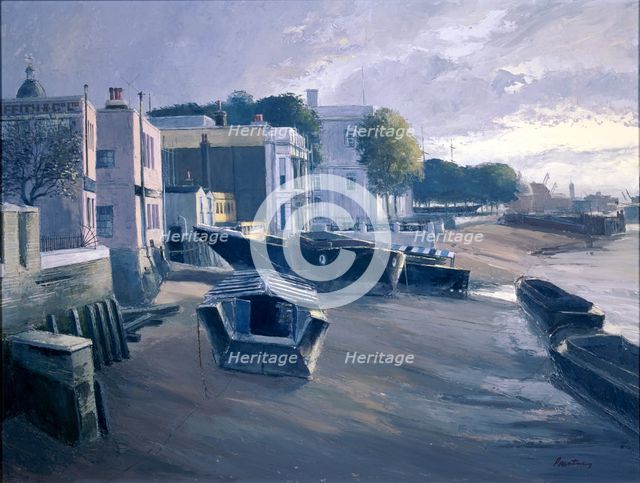 'Evening - Greenwich'.  Artist: Jack Dennis Pountney
