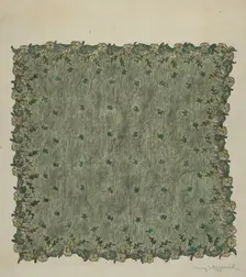 Evening Handkerchief, 1935/1942. Creator: Mary Fitzgerald