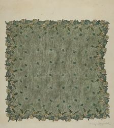 Evening Handkerchief, 1935/1942. Creator: Mary Fitzgerald