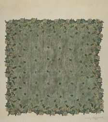 Evening Handkerchief, 1935/1942. Creator: Mary Fitzgerald