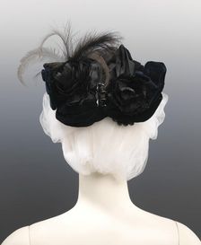 Evening hat, American, ca. 1885. Creator: Atherton Fine Millinery