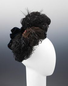 Evening hat, American, ca. 1888. Creator: Carpenter