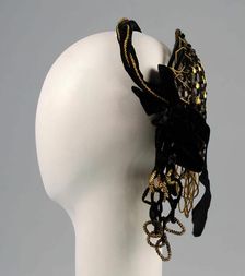 Evening headdress, American, ca. 1855. Creator: Unknown
