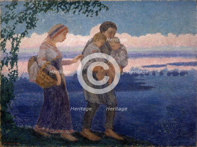 Evening homecoming, 1906. Artist: Yakovlev, Mikhail Nikolayevich (1880-1942)