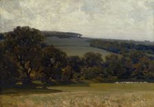 Evening in the Cotswolds, c1913. Creator: Alfred Edward East