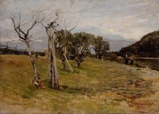 Evening in the Forest, 1880. Creator: Gerhard Munthe