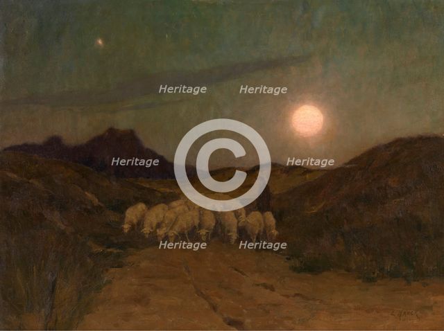 Evening in the Kempen, 1922. Creator: Leopold Haeck.