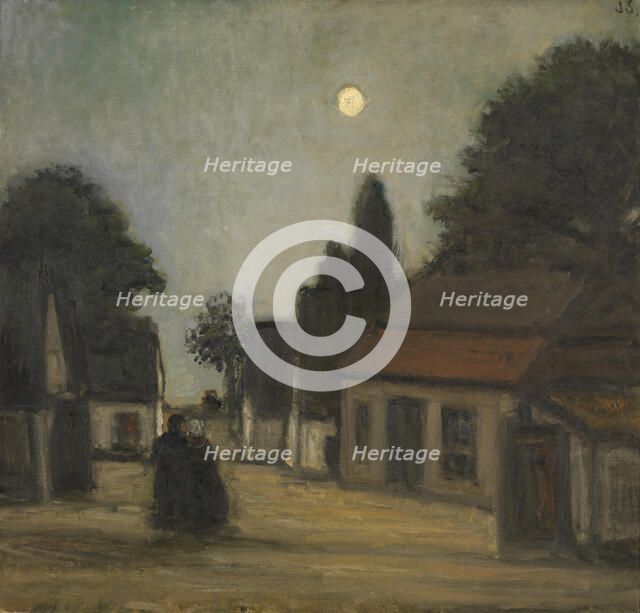 Evening in the Kempen, c1900-1920. Creator: Jakob Smits.
