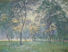 Evening in the Isonzotale, 1900. Creator: Anton Nowak