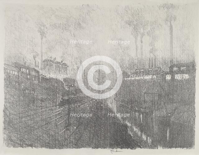 Evening in the Munitions Country, 1916. Creator: Joseph Pennell.