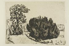 Evening in the Park, 1903. Creator: Edvard Munch