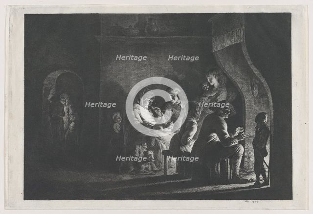 Evening in the Village, 1800. Creator: Jean-Jacques de Boissieu.