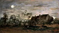 Evening in Honfleur 1860s. Artist: Charles François Daubigny