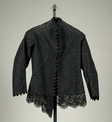 Evening jacket, American, 1870. Creator: Unknown