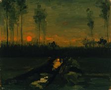 Evening Landscape, 1885. Creator: Vincent van Gogh