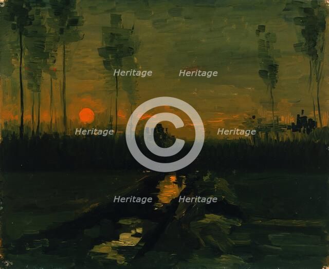 Evening Landscape, 1885. Creator: Vincent van Gogh.