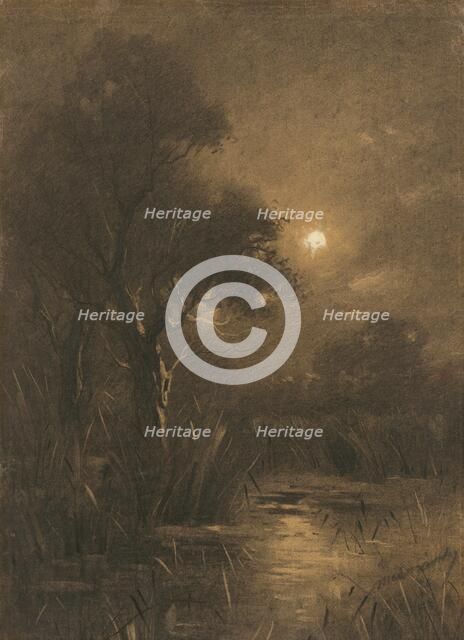 Evening landscape, 1892. Creator: Ladislav Mednyanszky.