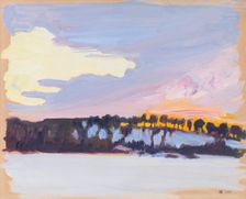 Evening Landscape, 1899. Creator: Akseli Gallen-Kallela