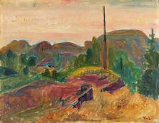 Evening Landscape, 1921. Creator: Thorvald Erichsen