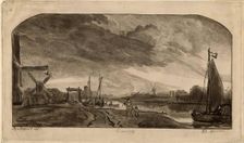 Evening, Leyden, (c1620s), 1765. Creator: William Baillie