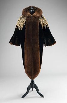 Evening mantle, French, ca. 1887. Creators: House of Worth, Charles Frederick Worth