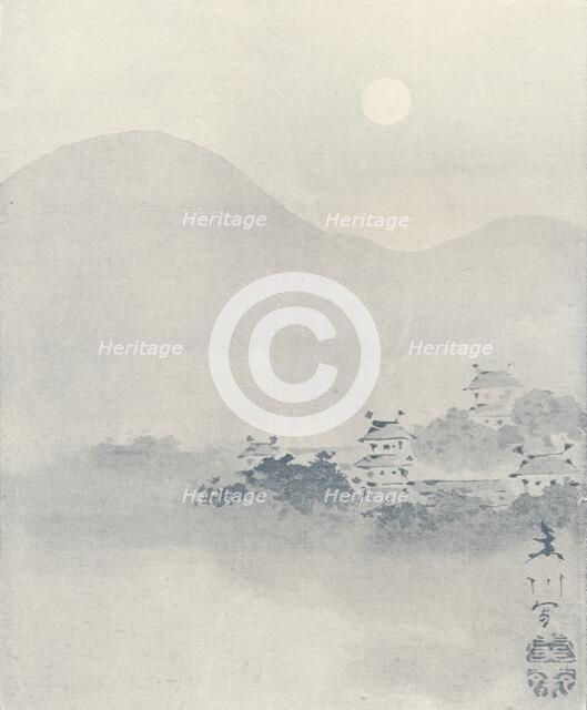'Evening Mist in the Valley', c1801. Artist: Mori Sosen.