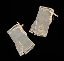 Evening mitts, American, 1830-39. Creator: Unknown