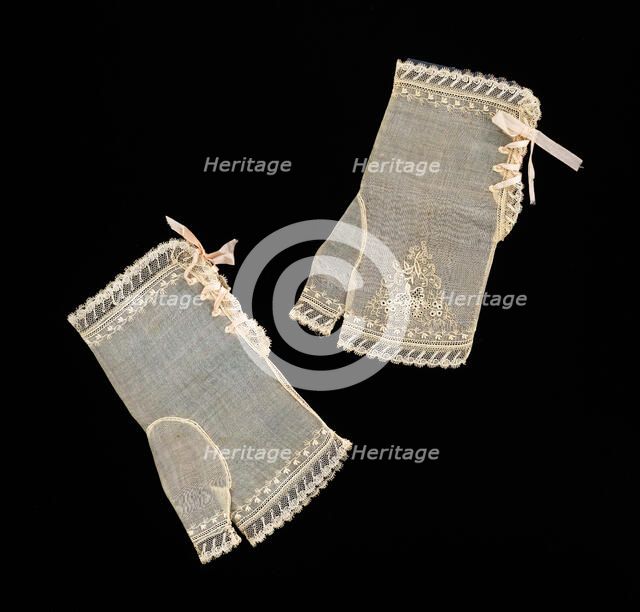Evening mitts, American, 1830-39. Creator: Unknown.