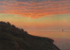 Evening mood on the Danish coast, 1920. Creator: Wang, Albert Edvard (1864-1930)