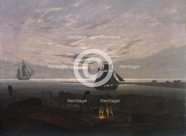 Evening on the Baltic Sea, 1831. Artist: Friedrich, Caspar David (1774-1840)