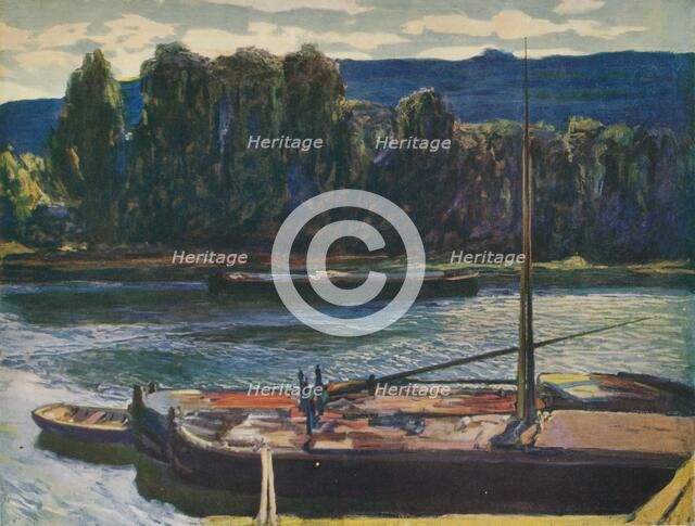 'Evening on the River Seine', c1910, (1912). Artist: Alexander Jamieson.