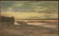 Evening on the Thames, ca. 1876. Creator: Homer Dodge Martin