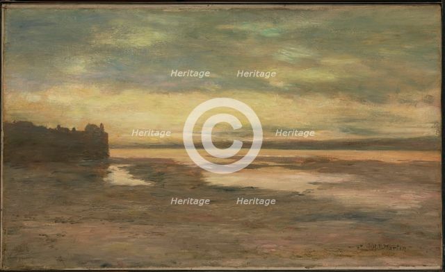 Evening on the Thames, ca. 1876. Creator: Homer Dodge Martin.