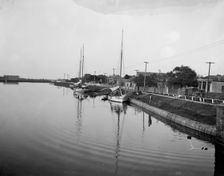Evening on Bayou St. John, New Orleans, La., between 1900 and 1906. Creator: Unknown