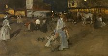 Evening on Dam Square in Amsterdam, 1890. Creator: George Hendrik Breitner