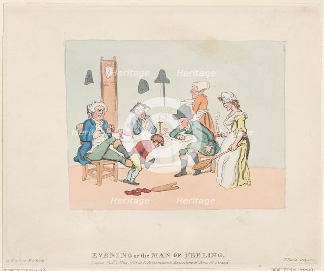 Evening, or, the Man of Feeling, May 1, 1803., May 1, 1803. Creator: Thomas Rowlandson.