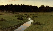 Evening over Marshland, 1900. Creator: Gottfrid Kallstenius