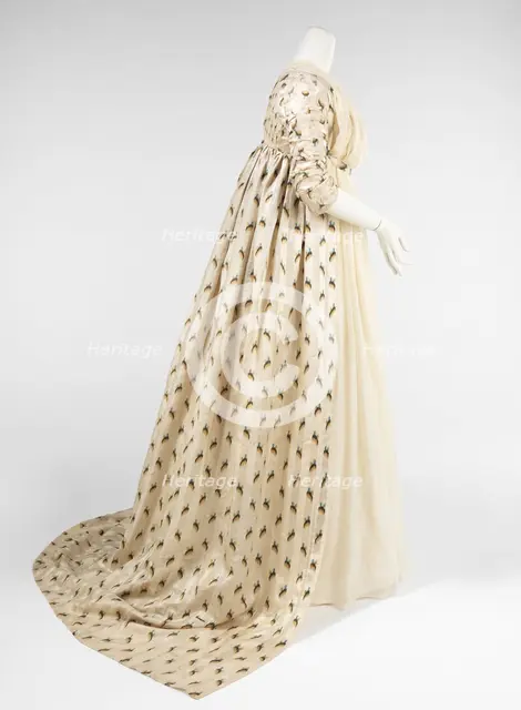 Evening overdress, British, 1797-99. Creator: Unknown.