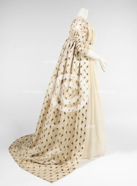 Evening overdress, British, 1797-99. Creator: Unknown.