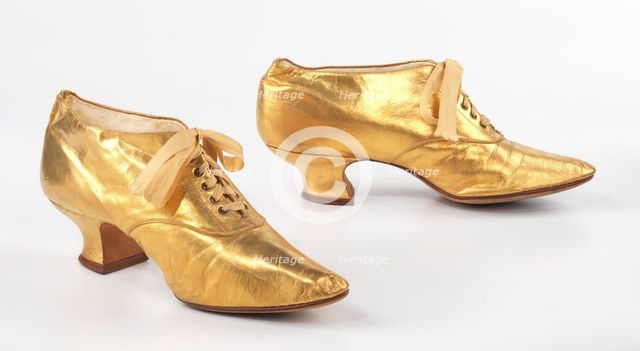 Evening oxfords, American, ca. 1891. Creator: Alfred J. Cammeyer.
