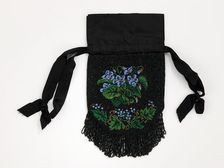 Evening pouch, American, 1830-60. Creator: Unknown