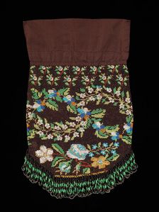 Evening pouch, American, third quarter 19th century. Creator: Unknown