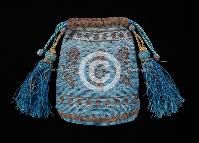 Evening pouch, American, second quarter 19th century. Creator: Unknown.